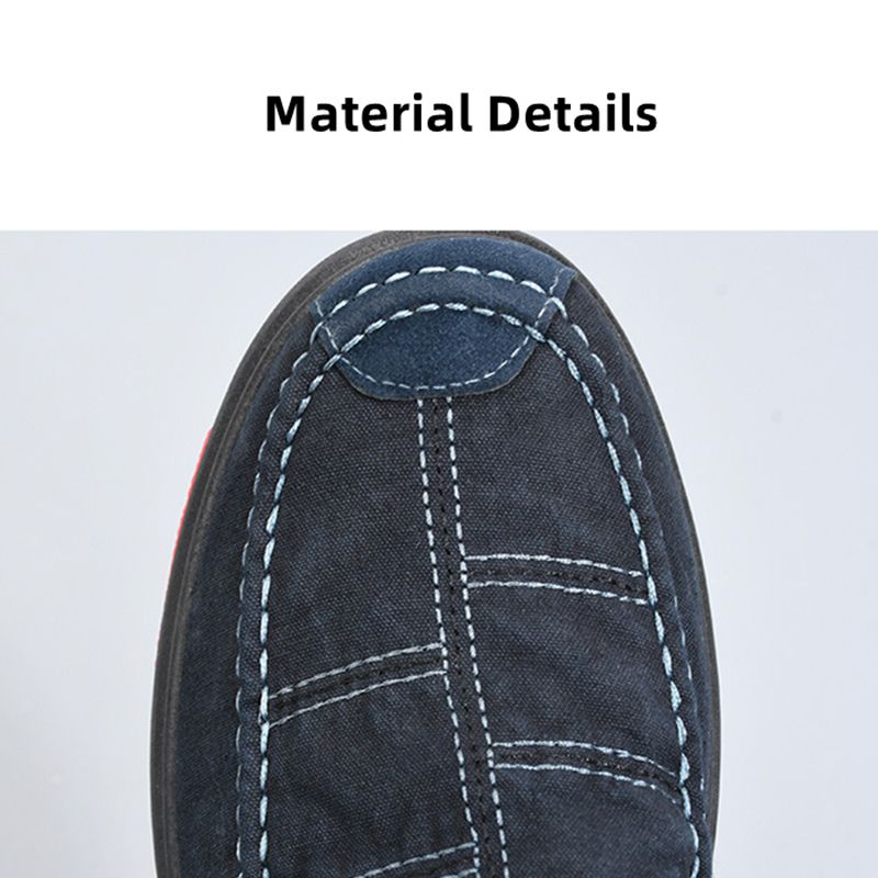 Men's Shoes Loafers Classic Men's Casual Shoes Canvas Loafers Slip-On Shoes