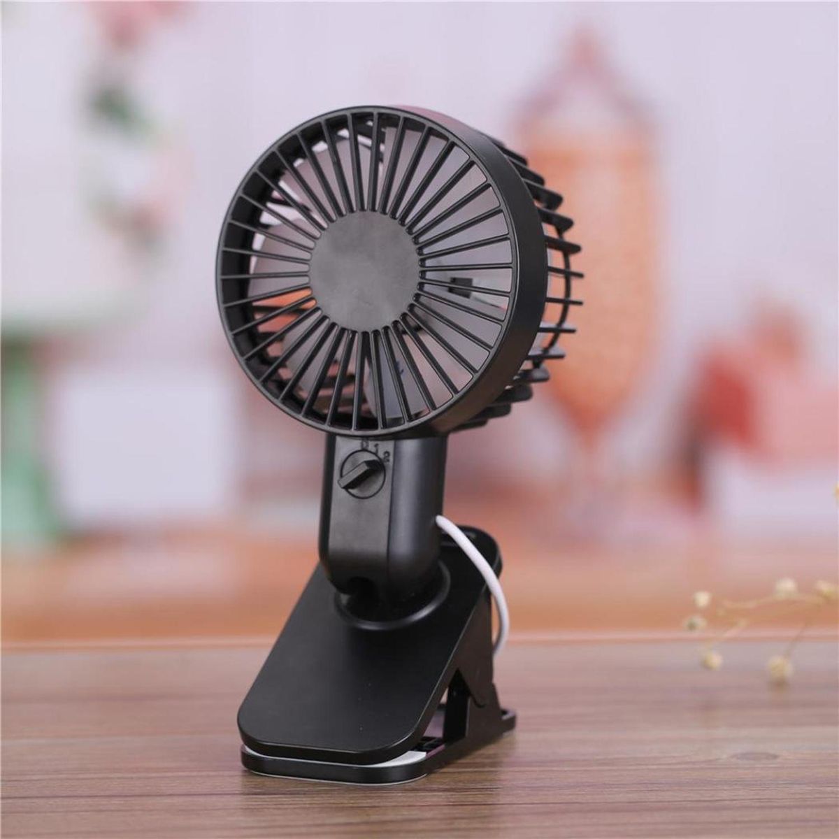 1PC Turn Leaves USB Table Stand Fans 2-Speed Wind Electric