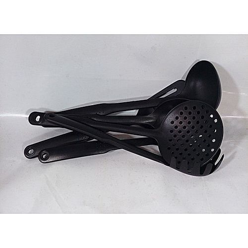 Economy Kitchen Bundle - 4 Set Of Non Stick Pot,deep Fryer, Kettle + 3 Set Of Non Stick Frying Pan + 1 Set Of Non Stick Spoon + 1 Set Of Knife