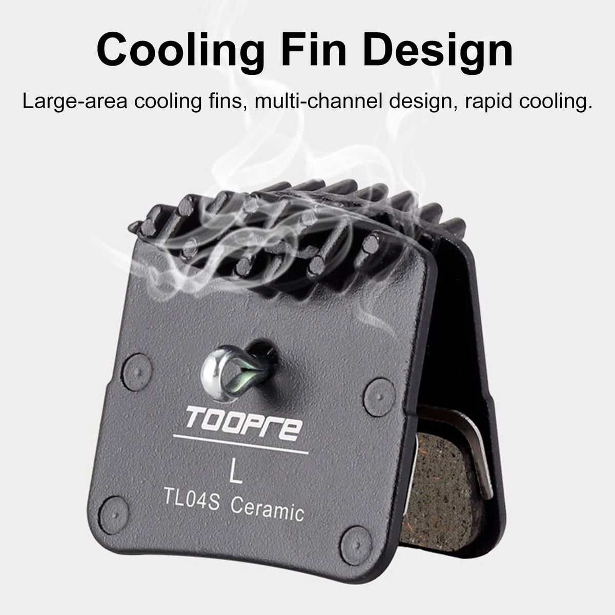 1 Set Disc Brake Cooling Pads High Temperature Resistance Disc Brake Cooling Pads Black
