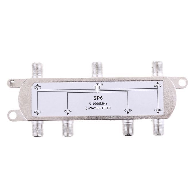 6 Ways Splitter 51000MHz Signal CATV Splitter TV Antenna Coaxial HDTV