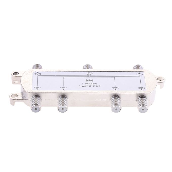 6 Ways Splitter 51000MHz Signal CATV Splitter TV Antenna Coaxial HDTV