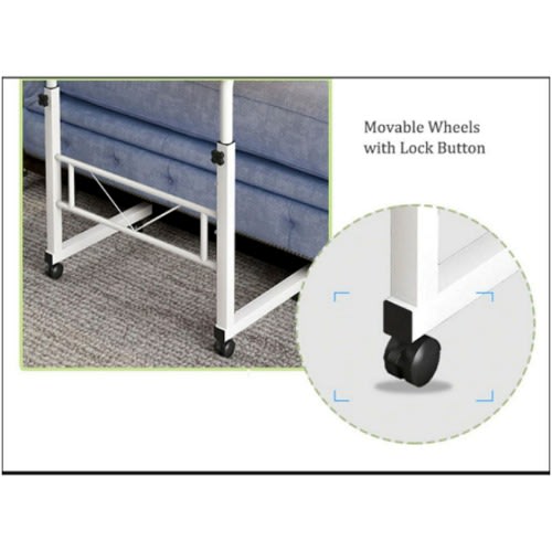 Adjustable Laptop Table With Wheels