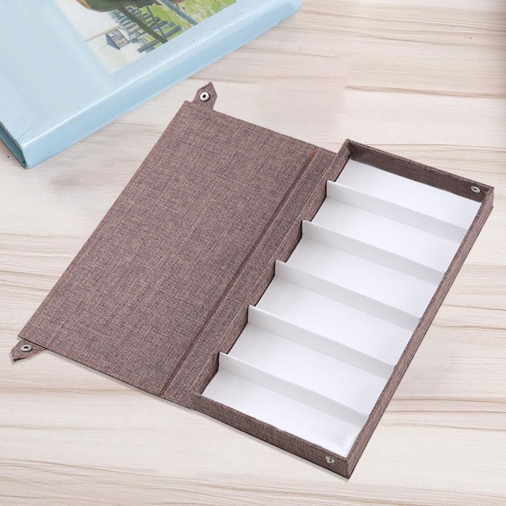 6-Compartment Eyeglasses Sunglasses Storage Display Case - Fits Coffee