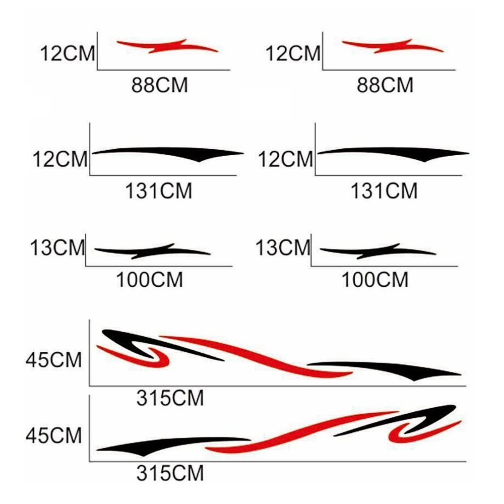 Car Auto Body Sticker Self-Adhesive Side Truck Graphics
