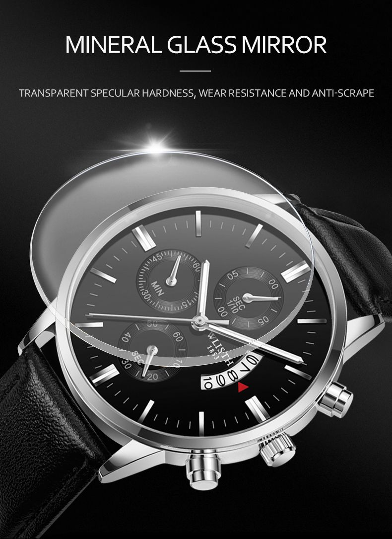Fashion Fake Three-pin Men's Watch
