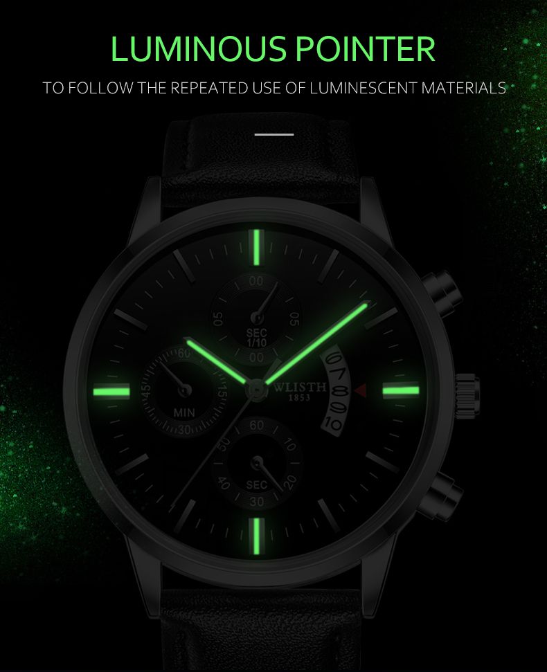 Fashion Fake Three-pin Men's Watch