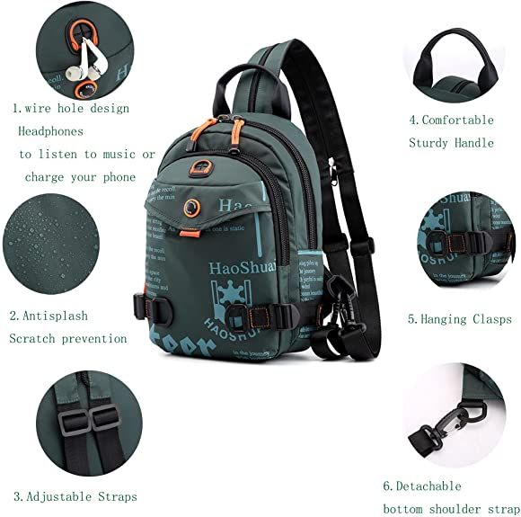 Shoulder Sports Sling Bag Chest Messenger Bag Crossbody Bag