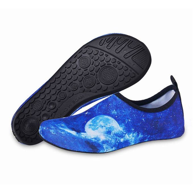 Big Size Water Shoes Beach Diving Yoga Shoes-Blue