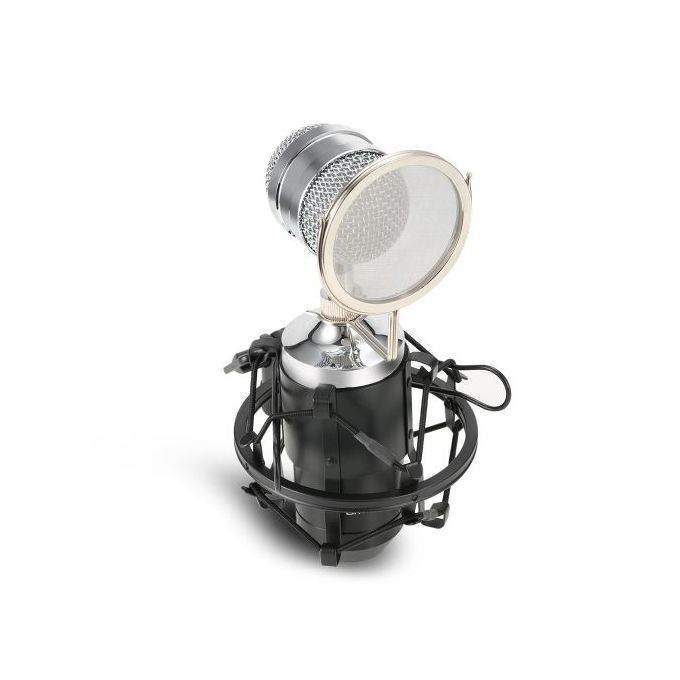Professional Sound Studio Recording Condenser Microphone With 3.5mm Plug Stand Holder