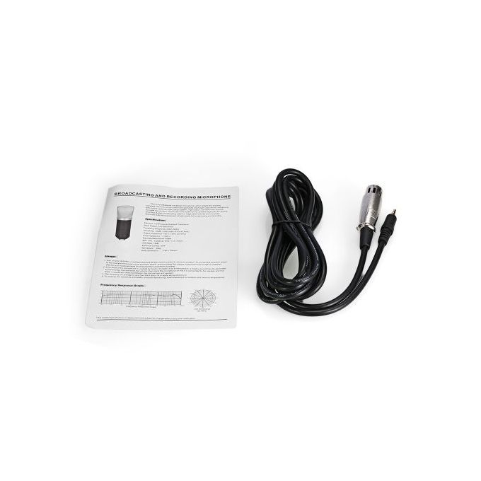 Professional Sound Studio Recording Condenser Microphone With 3.5mm Plug Stand Holder