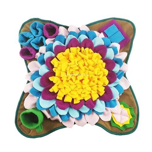 50x50cm Pet Dog Snuffle Mat Nose Smell Training Sniffing Pad Slow Feeding Bowl Dropship