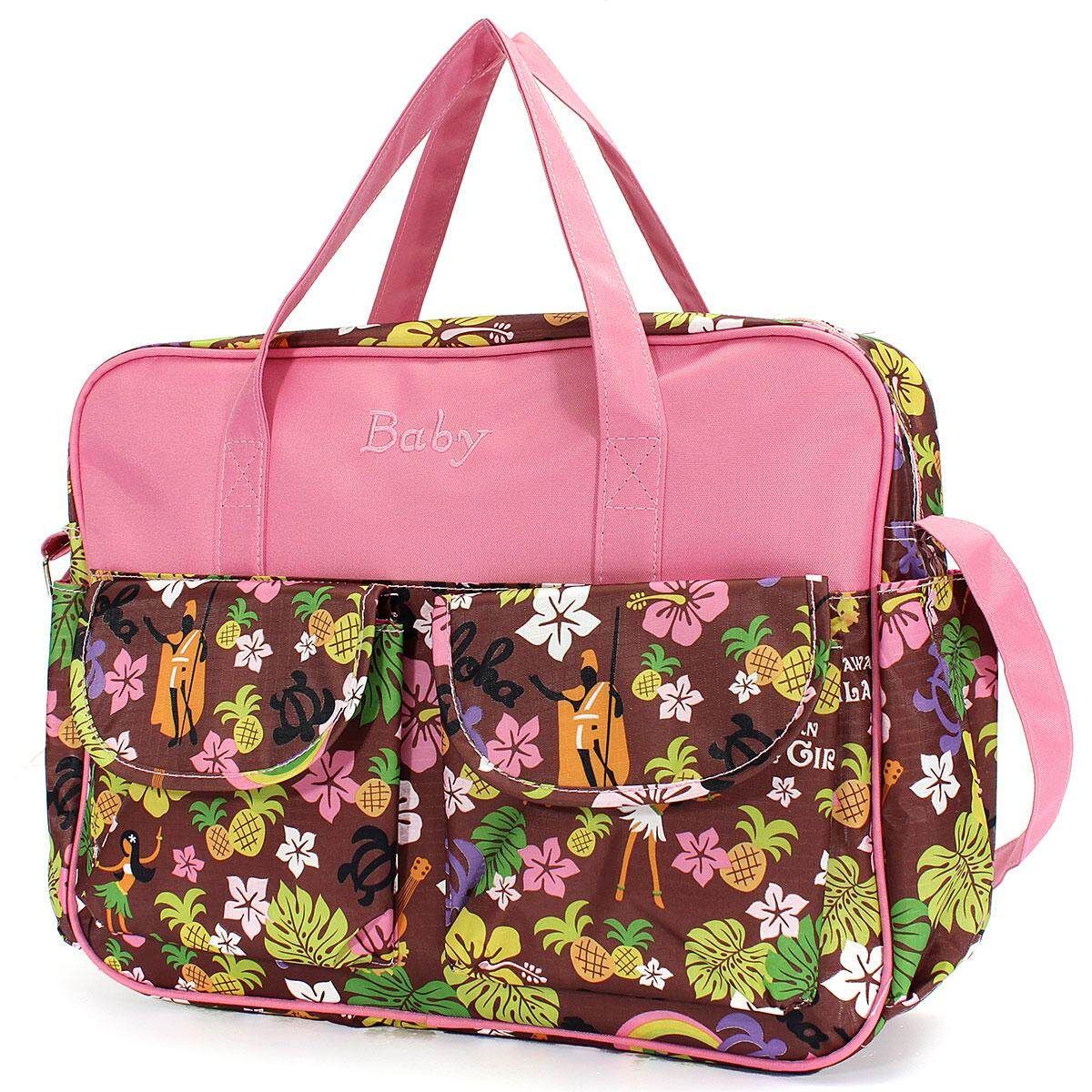 Multi Function Baby Diaper Nappy Bag Changing Mat Mummy Tote Shoulder Handbag Hawaii
