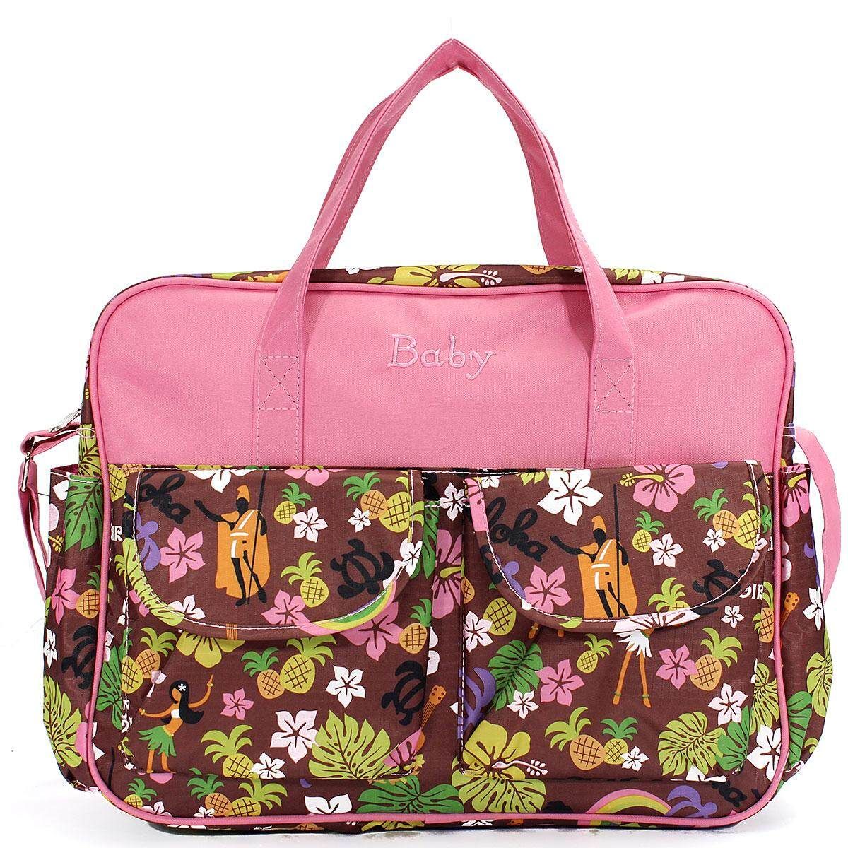 Multi Function Baby Diaper Nappy Bag Changing Mat Mummy Tote Shoulder Handbag Hawaii