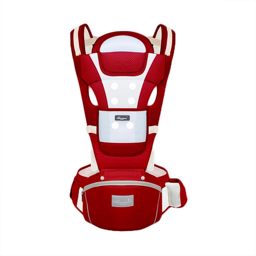 Multifunctional Breathable Baby Carrier with Hip Seat Lumbar Support Waist Stool for 0-36 Months Newborn Infants Toddlers Ergonomic Comfortable Baby Backpack Carrier