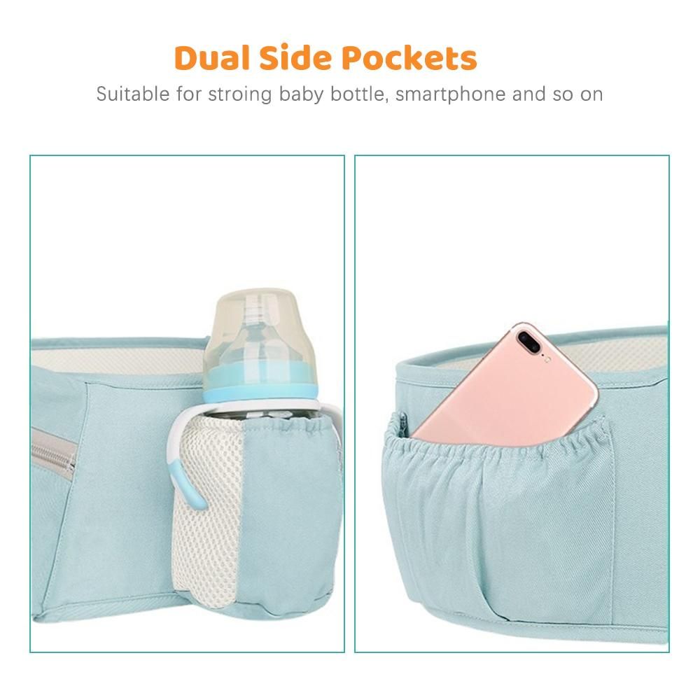 Multifunctional Breathable Baby Carrier with Hip Seat Lumbar Support Waist Stool for 0-36 Months Newborn Infants Toddlers Ergonomic Comfortable Baby Backpack Carrier