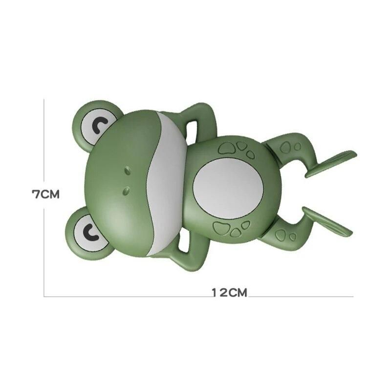 3Pcs Baby Bath Toys Cute Cartoon Frog Wind-up Clockwork Toys Bathroom Beach Swimming Pool Water Game Kids Toddler Water Gifts