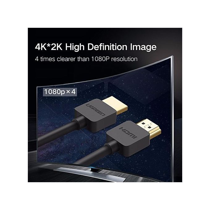 1Meter Slim HDMI Cable HDMI To HDMI Cable HDMI 2.0 4K 3D For Apple TV PS3 Projector HD LCD Computer Cables By HonTai