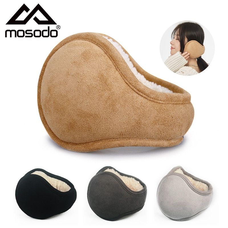 Mosodo Unisex Winter Earmuffs Fleece Ear Warmer For Men Wom