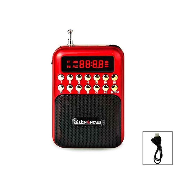 Rechargeable Bluetooth Speaker Pocket Fm Radio Mp3 Music Pl
