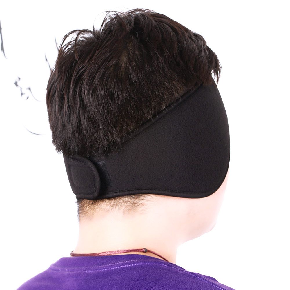 Winter Men Women Fleece Earband Stretchy Headband Warmers E