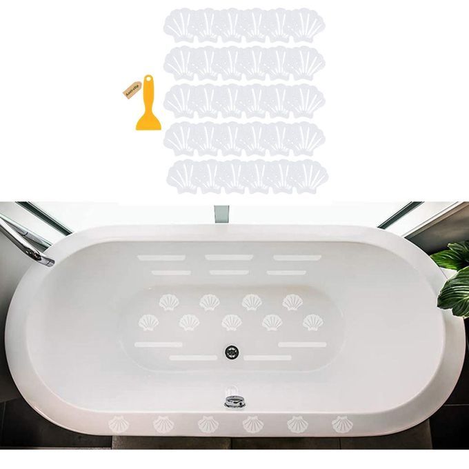 30Pcs Anti Slip Stickers With Scraper Strong Waterproof Transparent