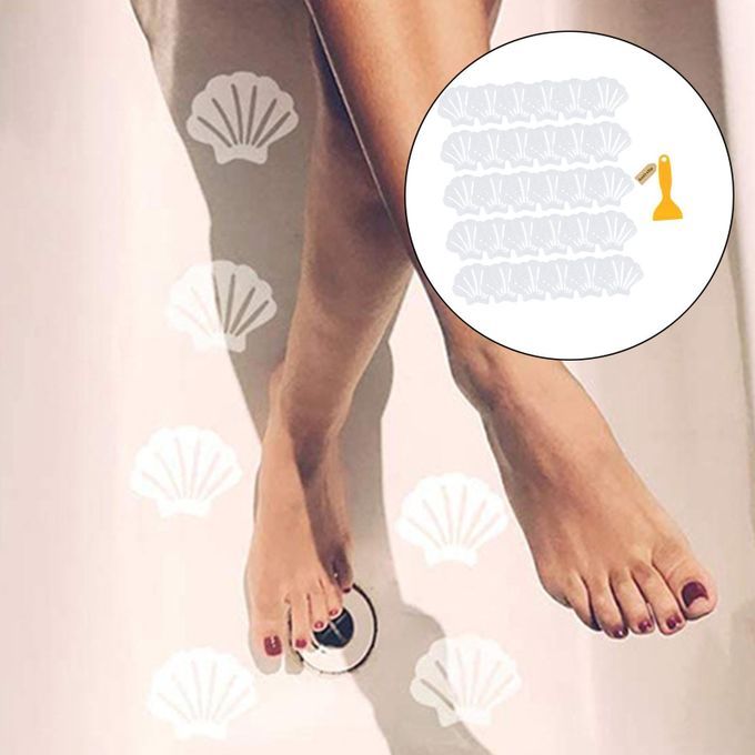 30Pcs Anti Slip Stickers With Scraper Strong Waterproof Transparent