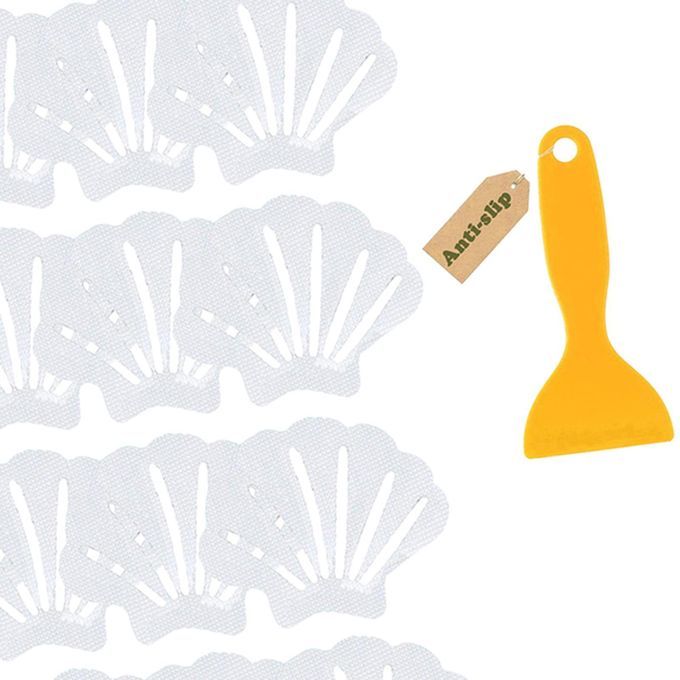 30Pcs Anti Slip Stickers With Scraper Strong Waterproof Transparent