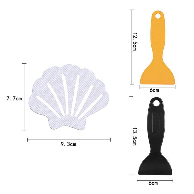 30Pcs Anti Slip Stickers With Scraper Strong Waterproof Transparent