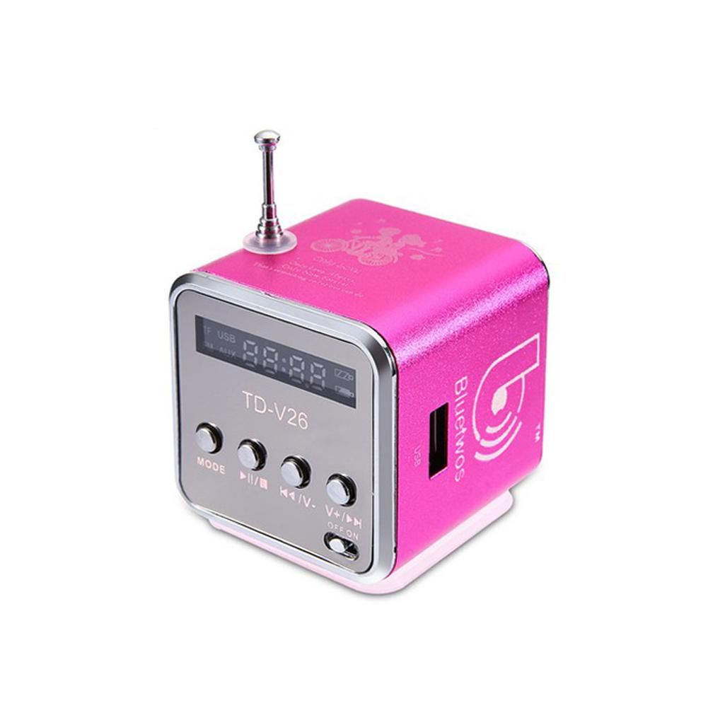 Mini Portable LCD Display Subwoofer Speaker Outdoor-Green