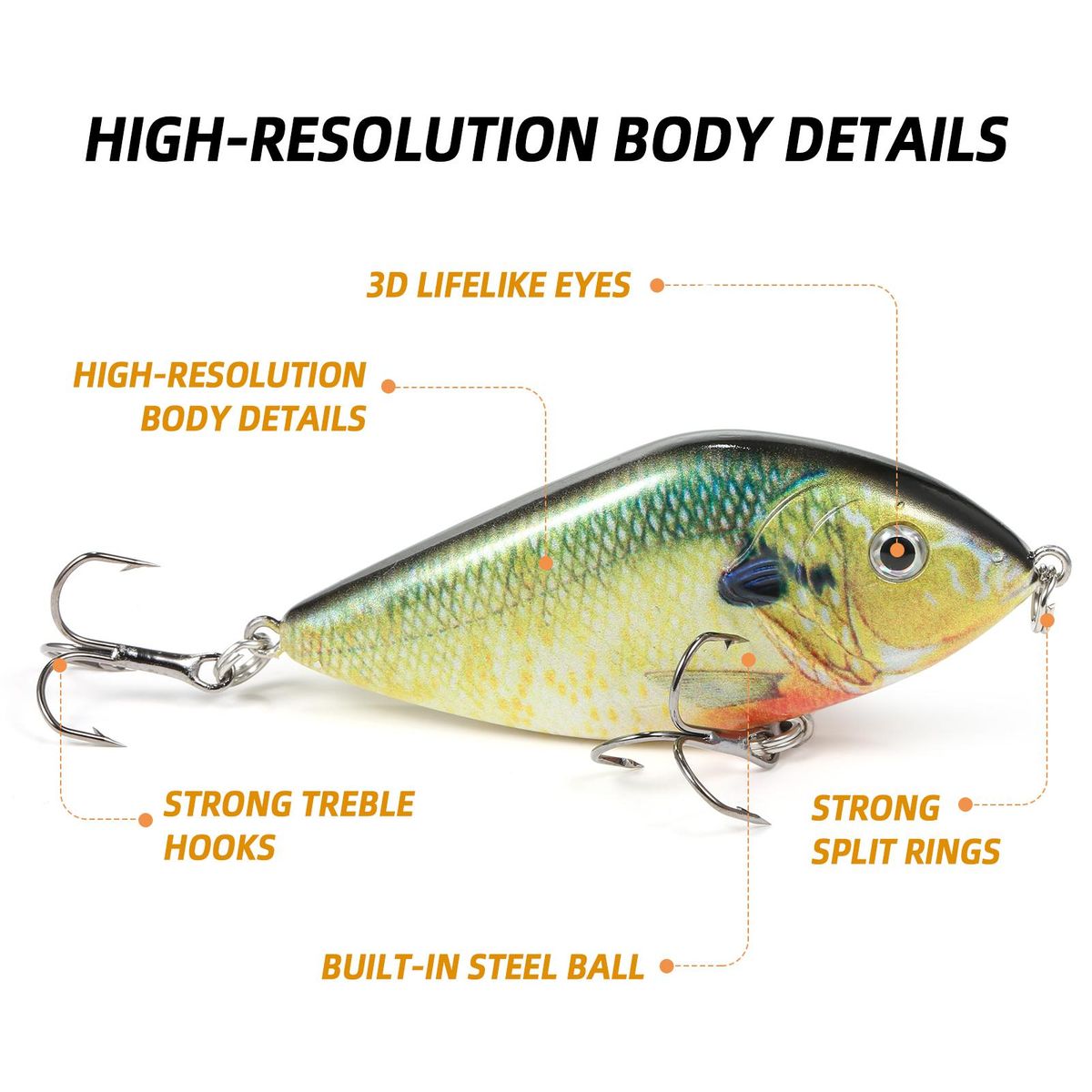 TARUOR 70mm 14.5g Mini Wobbler Crank Bait Crankbait Sinking Bait Artificial Hard Fishing Lure Fishing Tackle