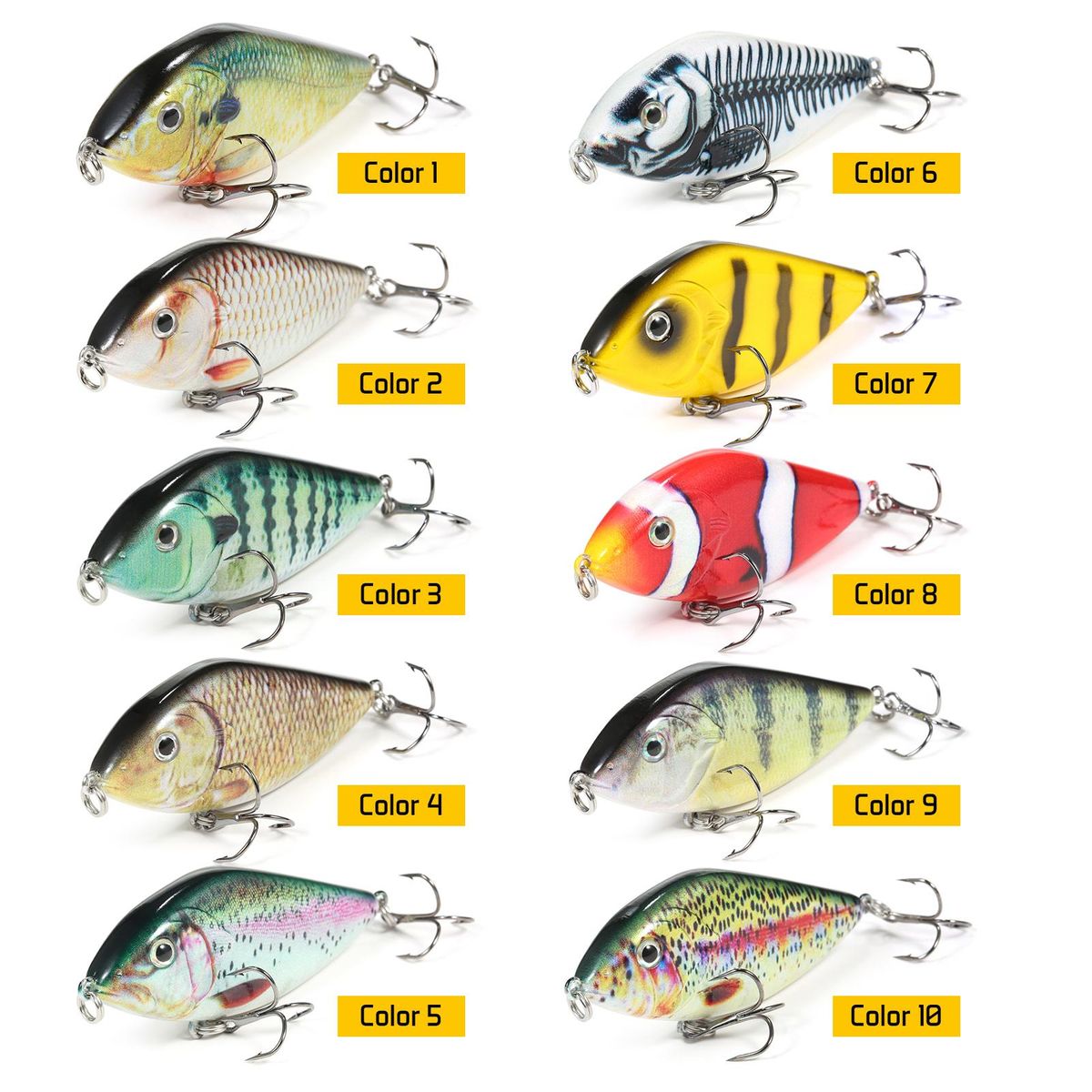 TARUOR 70mm 14.5g Mini Wobbler Crank Bait Crankbait Sinking Bait Artificial Hard Fishing Lure Fishing Tackle