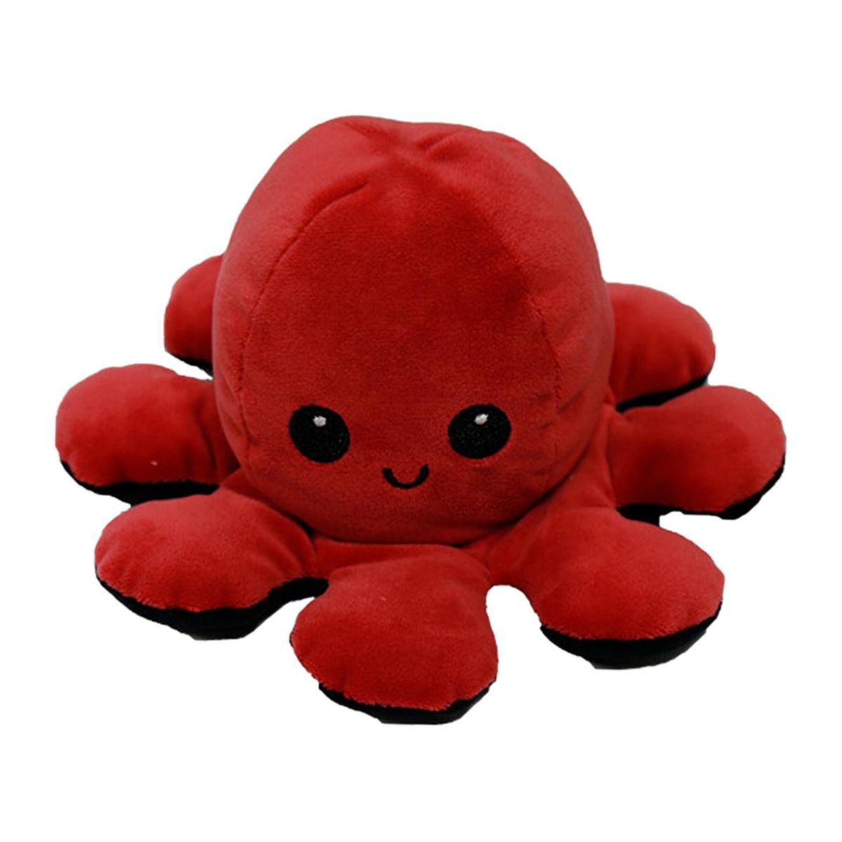 Reversible Flip Octopus Stuffed Plush Doll Soft Red