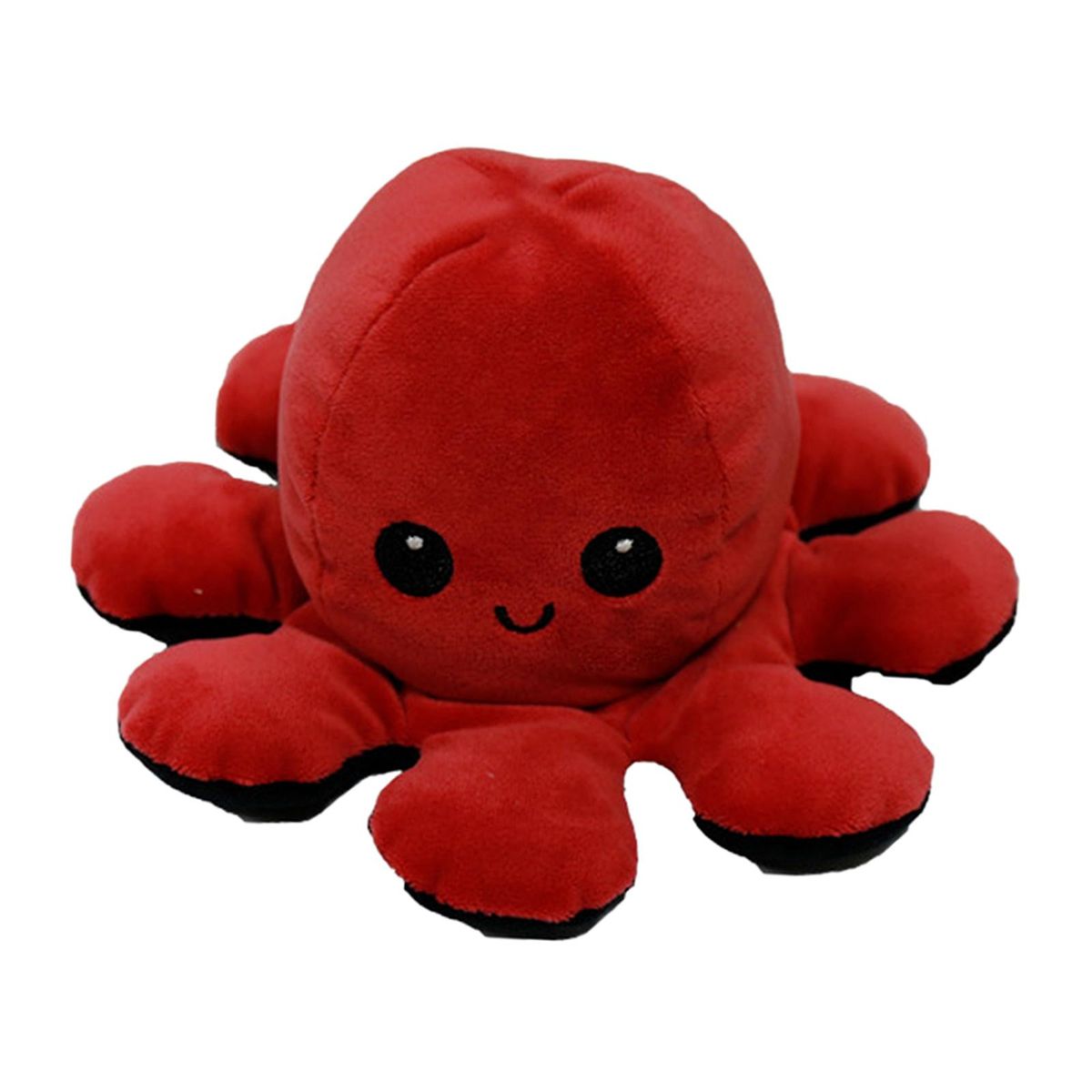 Reversible Flip Octopus Stuffed Plush Doll Soft Red