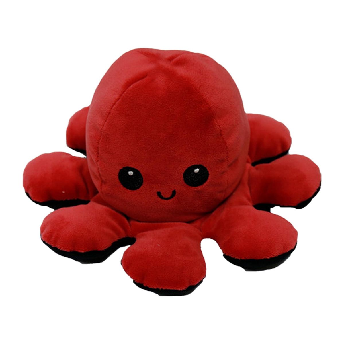 Reversible Flip Octopus Stuffed Plush Doll Soft Red