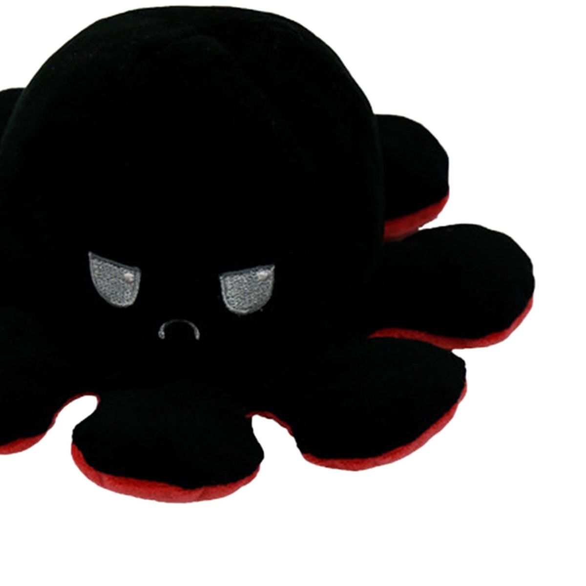 Reversible Flip Octopus Stuffed Plush Doll Soft Red