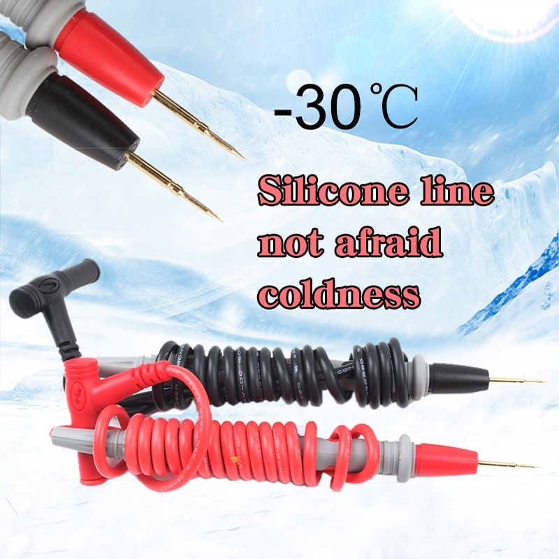1 Pair Probe For Multimeter Test Leads Pin For Digital Multimeter Needle Tip Meter Feelers Multi Meter Tester Wire Pen Cable AEPDT