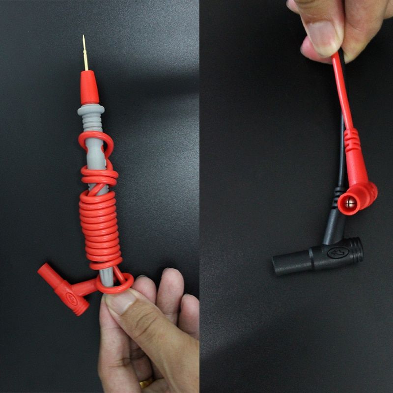 1 Pair Probe For Multimeter Test Leads Pin For Digital Multimeter Needle Tip Meter Feelers Multi Meter Tester Wire Pen Cable AEPDT