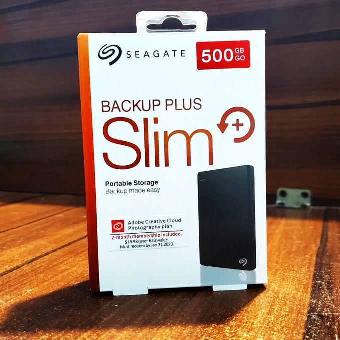 500GB BackUp Plus Slim External Hard Drive