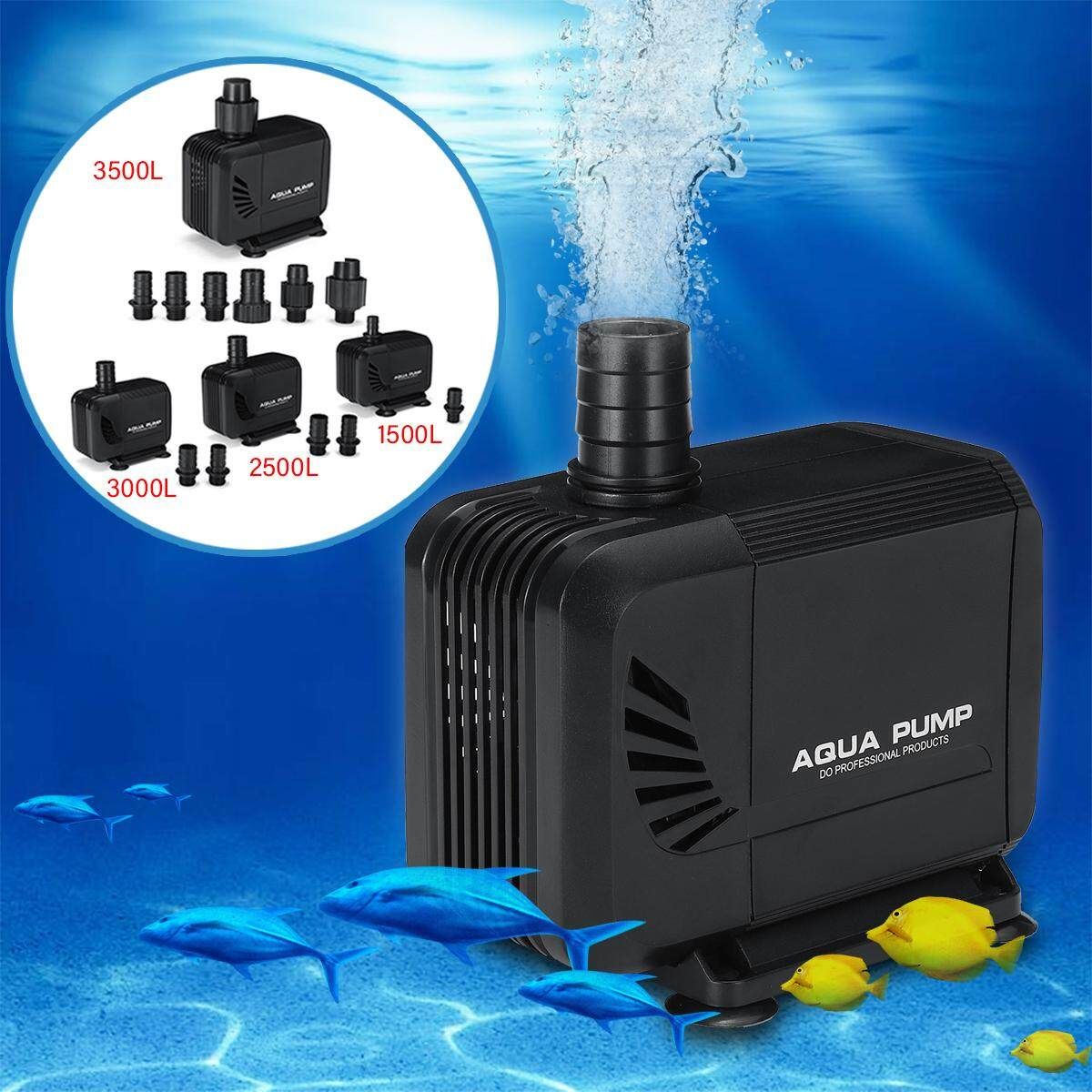 35W 2500L Fish Hydroponic Water Submersible Pump For Aquarium Pond AC220V-240V/50Hz 2500L
