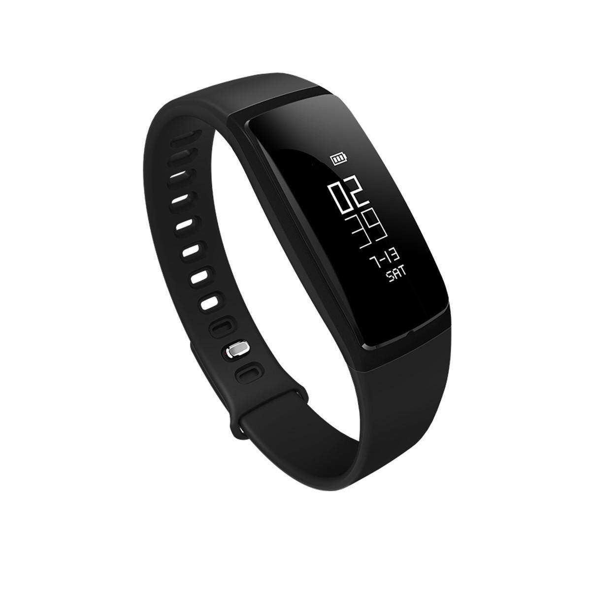 LY 107S /Oxygen Heart Rate Fitness Band Sport Bracelet Smart Watch Black Black