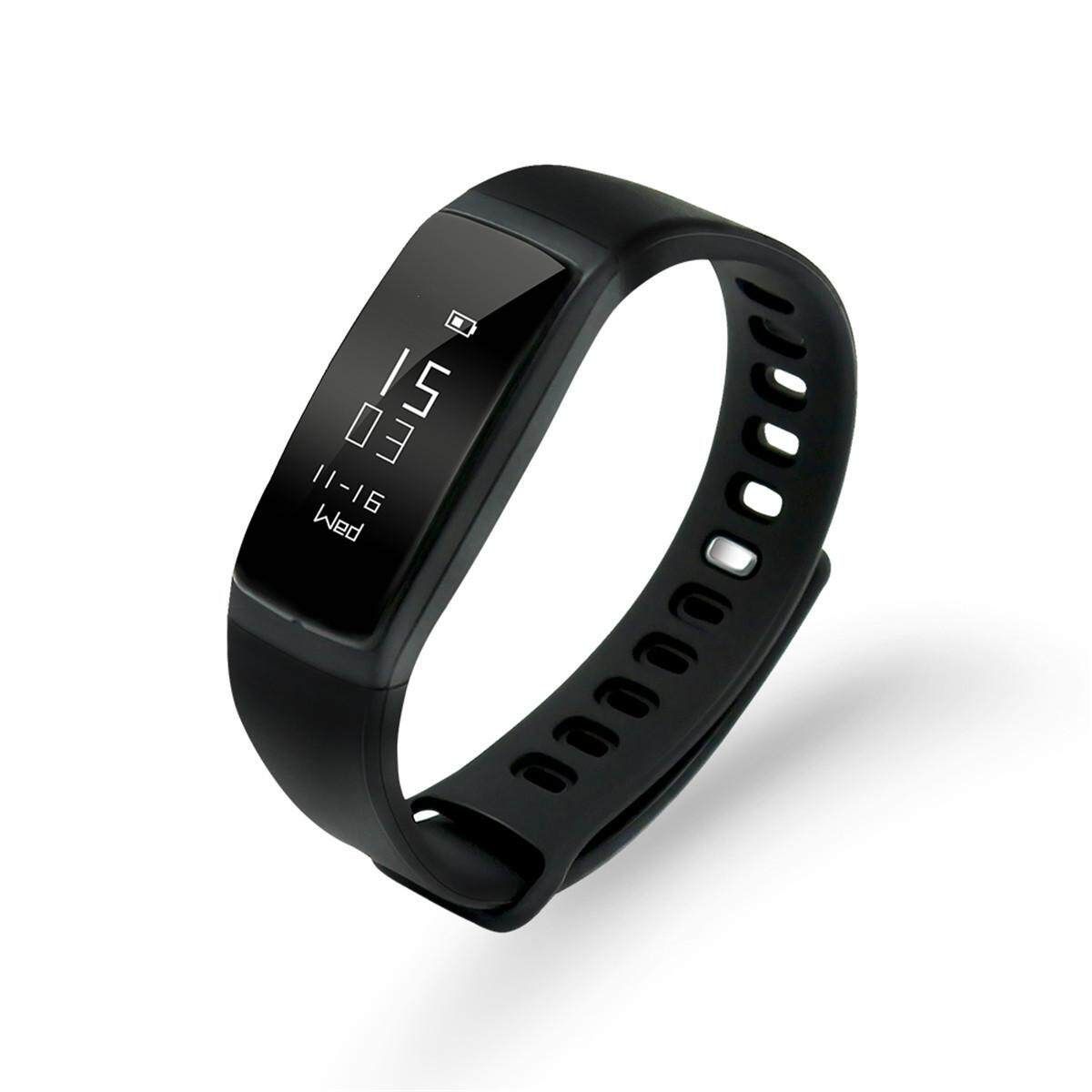LY 107S /Oxygen Heart Rate Fitness Band Sport Bracelet Smart Watch Black Black