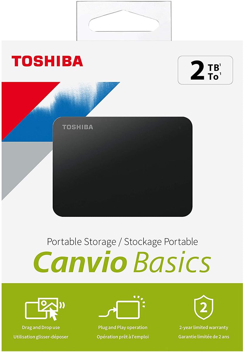 2TB Canvio External Hard Drive USB 3.2