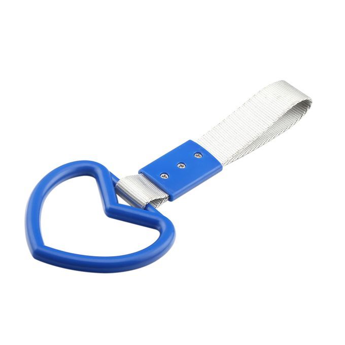Warning Strap Heart Shape Decoration Lightweight-Blue