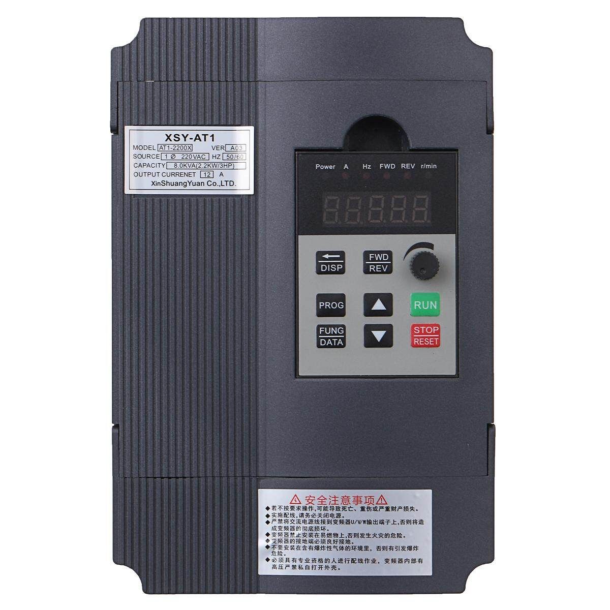 2.2KW 3HP 220V 12A Single Phase Variable Frequency Inverter Drive VSD VFD AUS