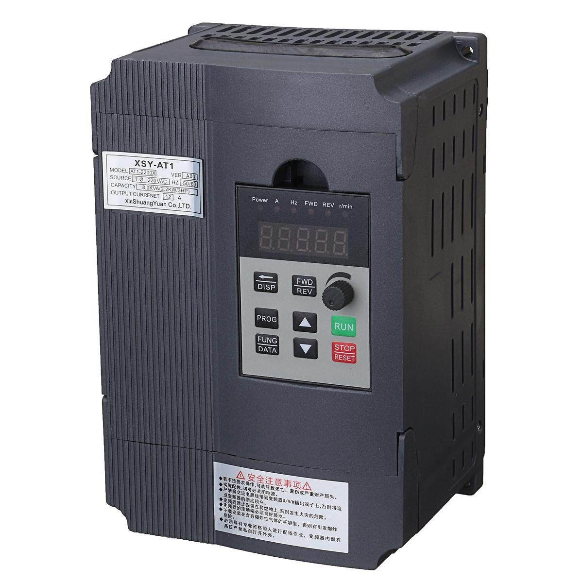 2.2KW 3HP 220V 12A Single Phase Variable Frequency Inverter Drive VSD VFD AUS