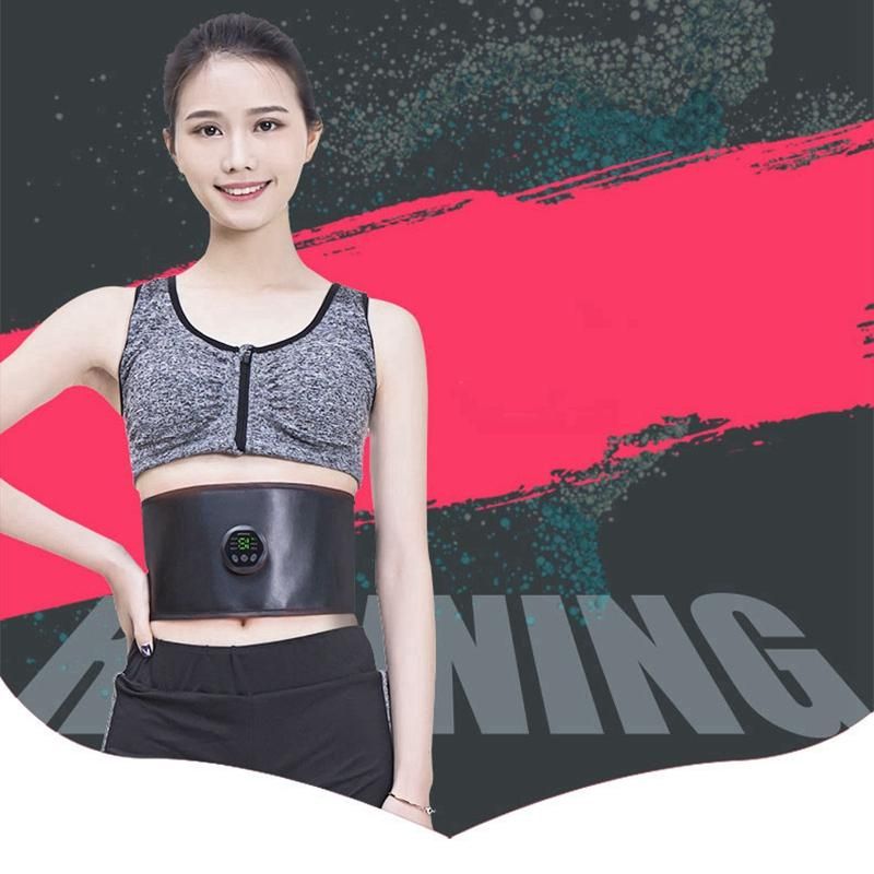 USB Rechargeable EMS Muscle Stimulator Abdominal Muscle Trainer Exerciser Electric Body Shaping Massager Slimming Patch Vibrator