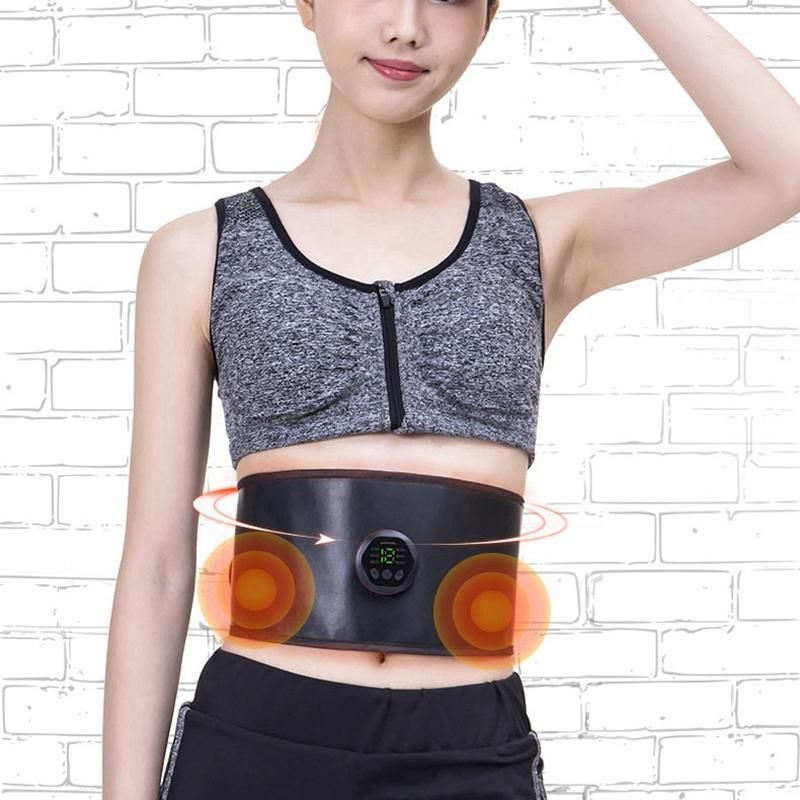 USB Rechargeable EMS Muscle Stimulator Abdominal Muscle Trainer Exerciser Electric Body Shaping Massager Slimming Patch Vibrator