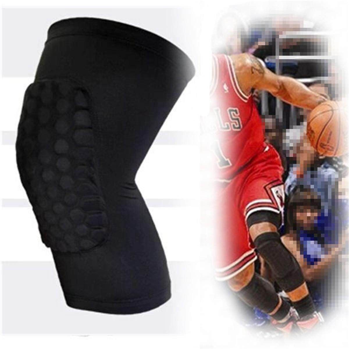 3pcs Knee Pad Protector Leg Patella Calf Guard Sleeve Brace Sports Basketball Black M