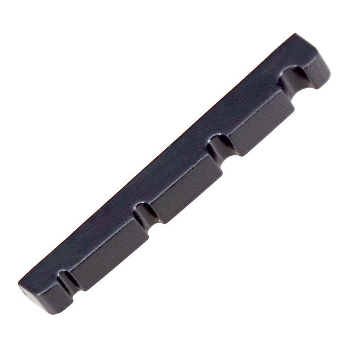 2pcs Electric Bass Slotted Curved Nut 4 String Instrument Parts Black